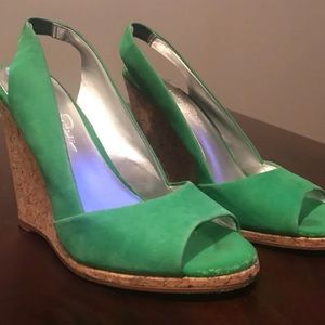 Jessica Simpson suede wedges